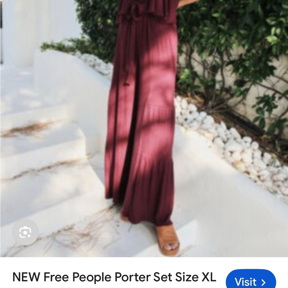 Free People Black Porter Two-Piece Set, Size M - Picture 4 of 13